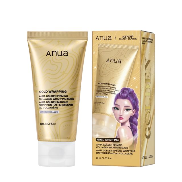 Anua Golden Firming Collagen Wrapping Mask Kpop Demon Hunters Collaboration